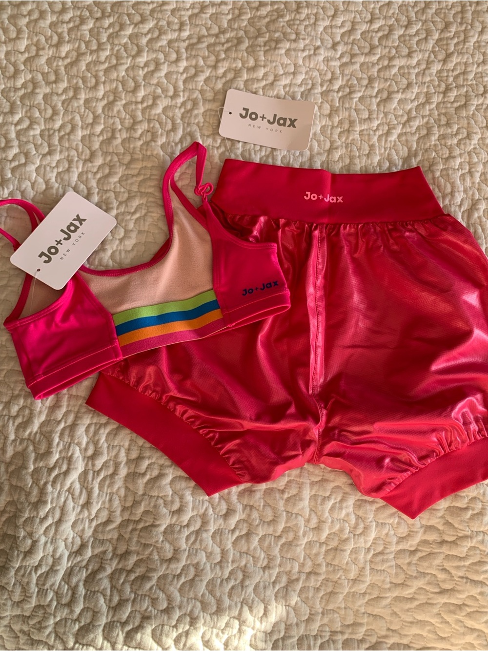 Jo + Jax Pink Dance Top Set Youth Medium NWT